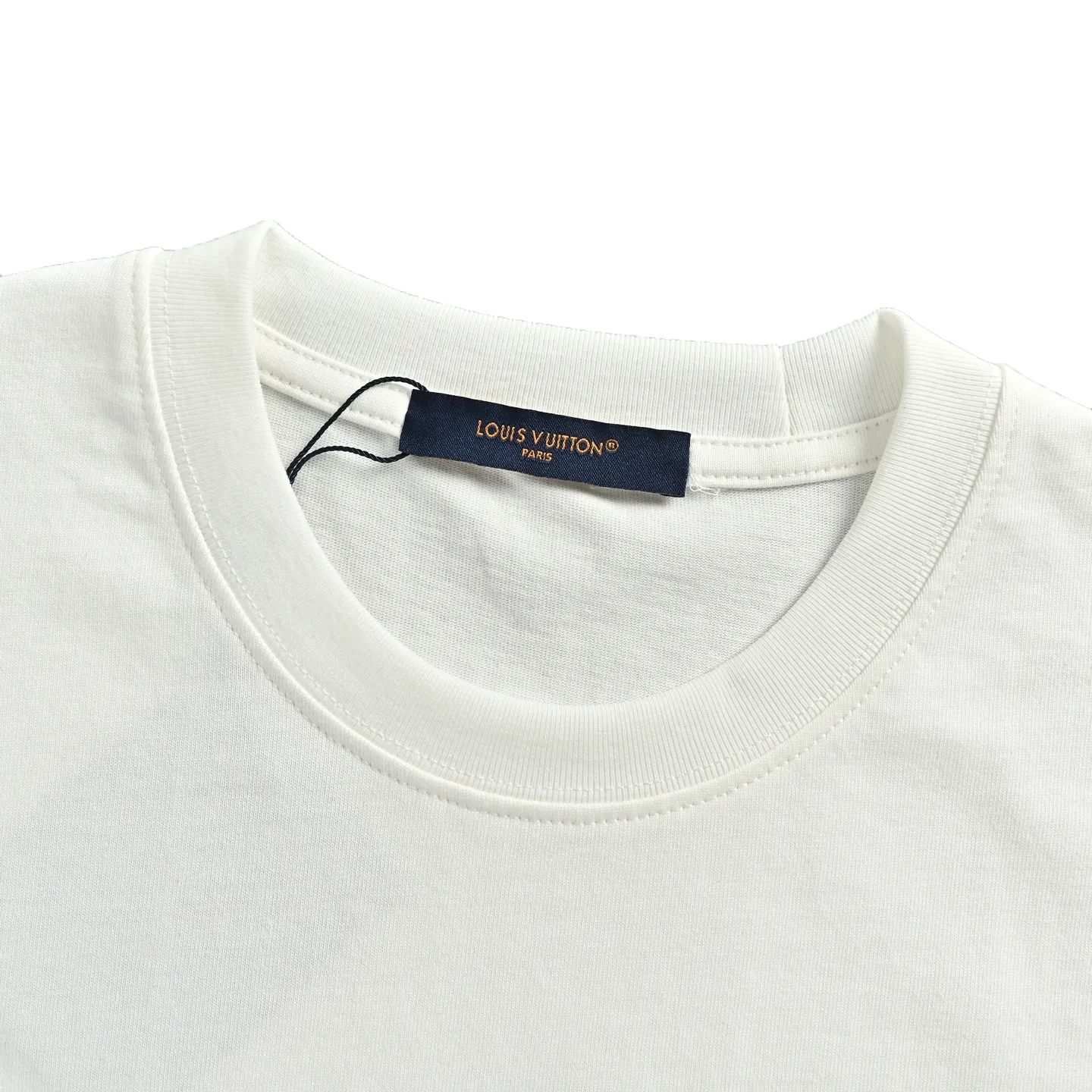Louis Vuitton/Louis Vuitton 26ss leather chest label short sleeves